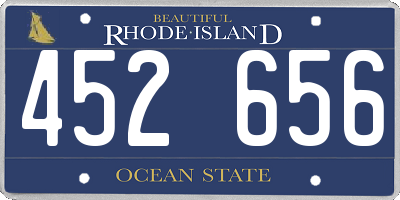 RI license plate 452656