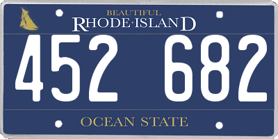 RI license plate 452682