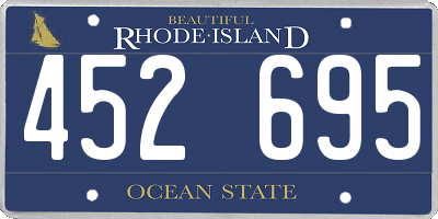 RI license plate 452695