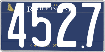 RI license plate 4527