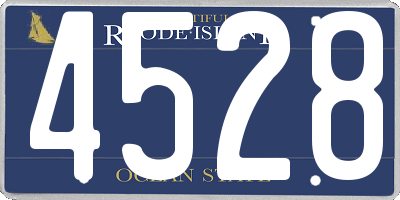 RI license plate 4528