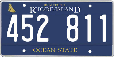 RI license plate 452811