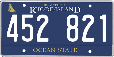 RI license plate 452821
