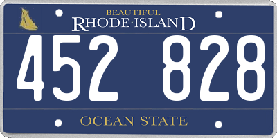 RI license plate 452828