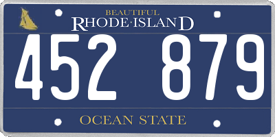 RI license plate 452879