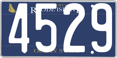 RI license plate 4529