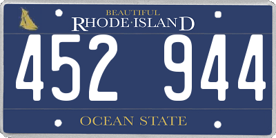 RI license plate 452944