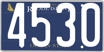RI license plate 4530