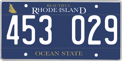 RI license plate 453029