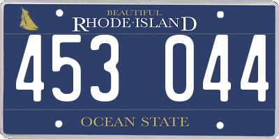RI license plate 453044