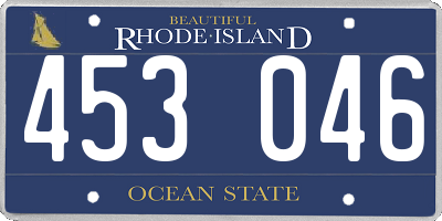 RI license plate 453046