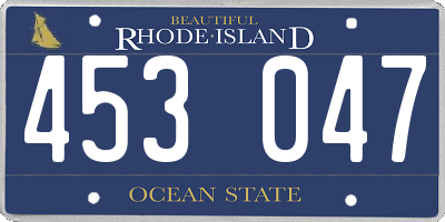 RI license plate 453047