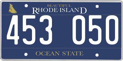 RI license plate 453050
