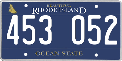 RI license plate 453052