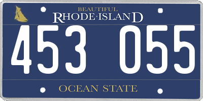 RI license plate 453055