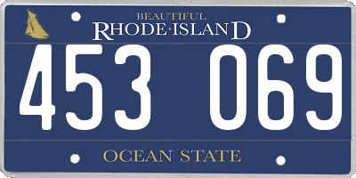 RI license plate 453069