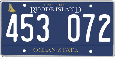 RI license plate 453072
