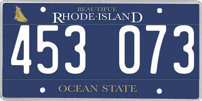RI license plate 453073