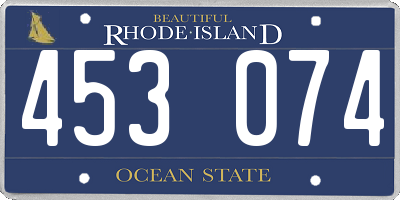 RI license plate 453074