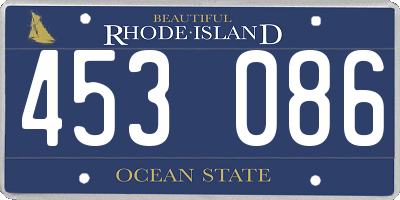 RI license plate 453086