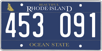 RI license plate 453091