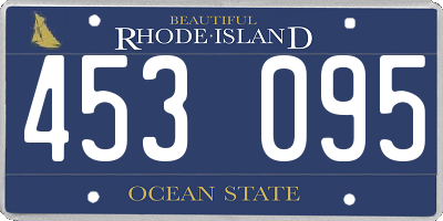 RI license plate 453095
