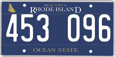 RI license plate 453096