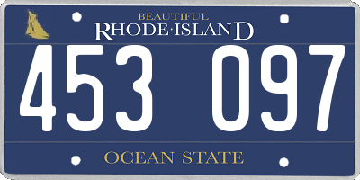 RI license plate 453097