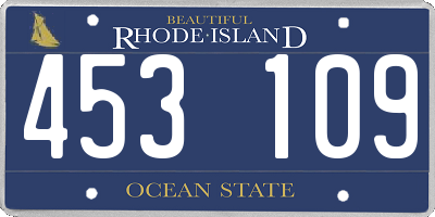 RI license plate 453109