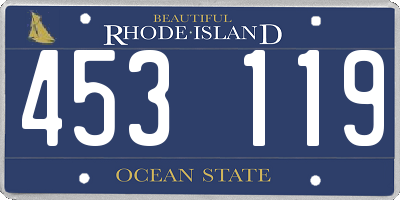 RI license plate 453119