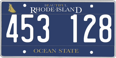 RI license plate 453128