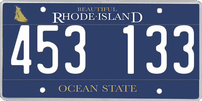 RI license plate 453133