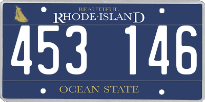 RI license plate 453146