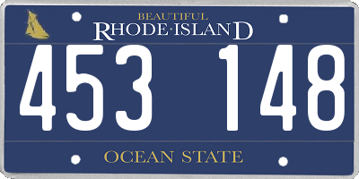 RI license plate 453148