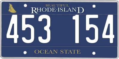 RI license plate 453154