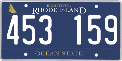 RI license plate 453159