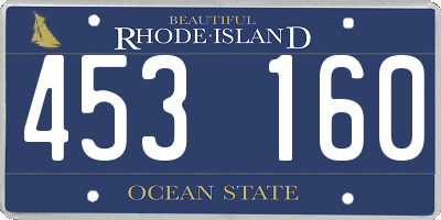 RI license plate 453160