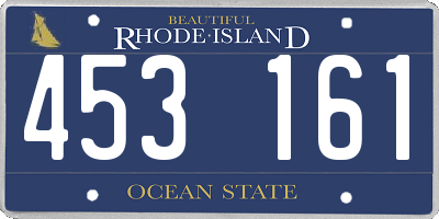 RI license plate 453161