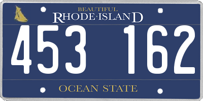 RI license plate 453162