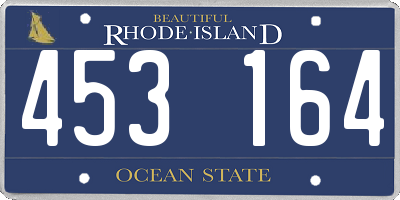 RI license plate 453164
