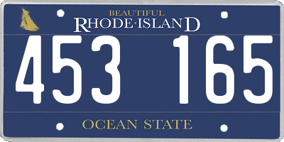 RI license plate 453165