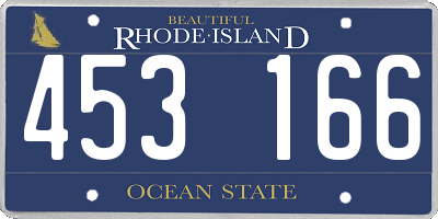 RI license plate 453166