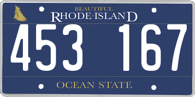 RI license plate 453167