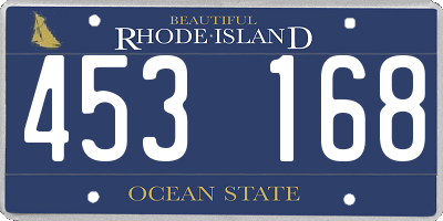 RI license plate 453168