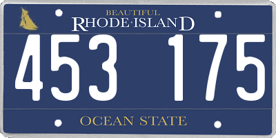 RI license plate 453175