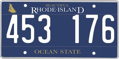 RI license plate 453176