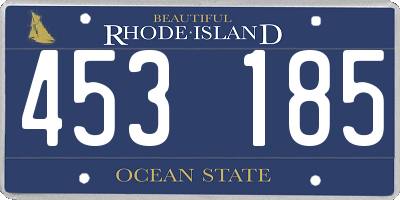 RI license plate 453185