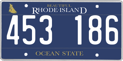 RI license plate 453186