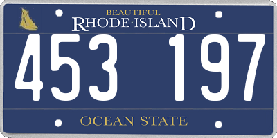 RI license plate 453197