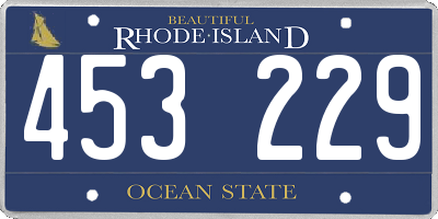 RI license plate 453229